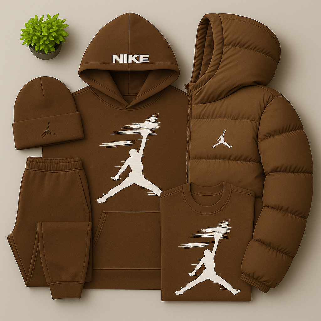 JRD Essential – Winter Set with Hoodie, Pants and Quilted Puffer Jacket